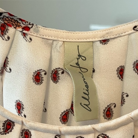 Allison Joy strappy shell cream/red size Small - Picture 4 of 5